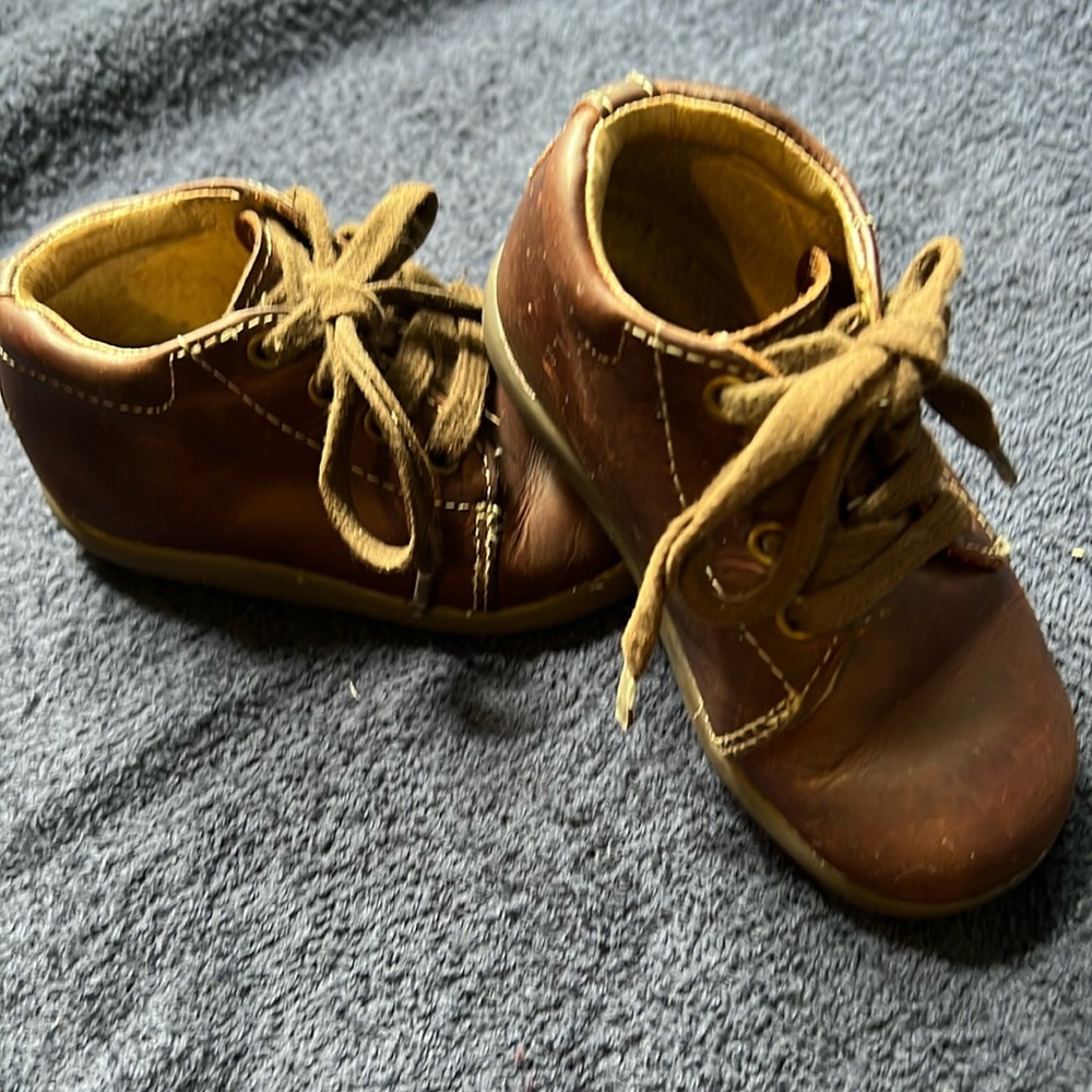 Stride Rite Elliot Leather Toddler Shoes Sz 6M